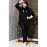 ست ساتن پلیسه آستین کشی