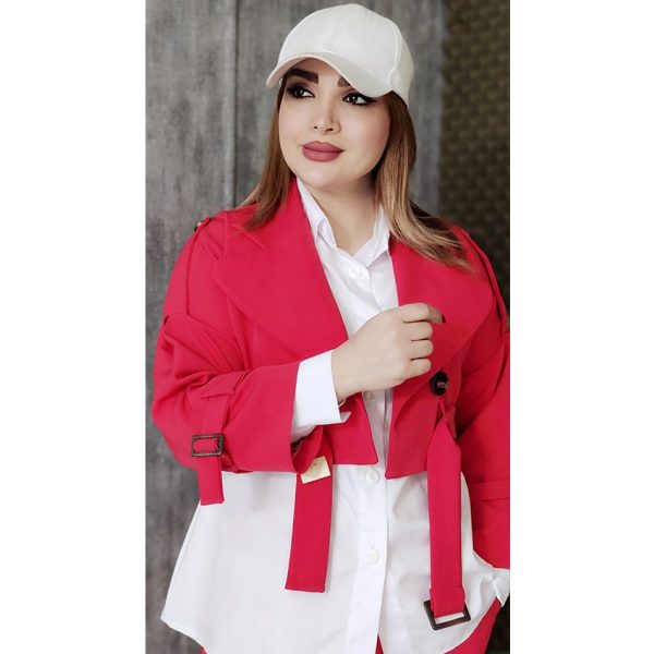 ست 3 تیکه دکمه دار مازراتی - مانتو پاتریس رشت