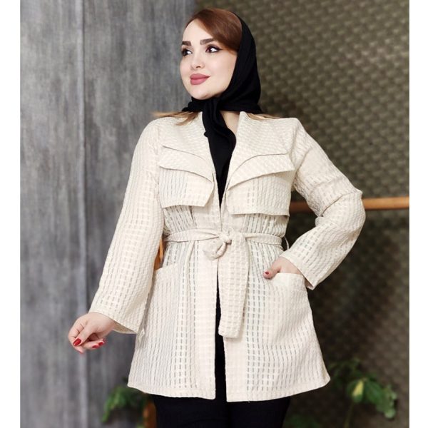 مانتو حصیری دو یقه - مانتو پاتریس رشت