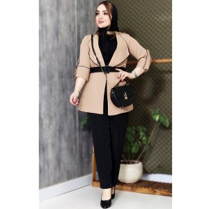 ست کت شلوار مازراتی آستین 3 ربع - مانتو پاتریس رشت