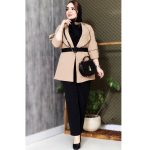 ست کت شلوار مازراتی آستین 3 ربع - مانتو پاتریس رشت