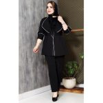 ست کت شلوار مازراتی آستین 3 ربع - مانتو پاتریس رشت