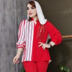 شومیز راه راه پروانه - مانتو پاتریس رشت
