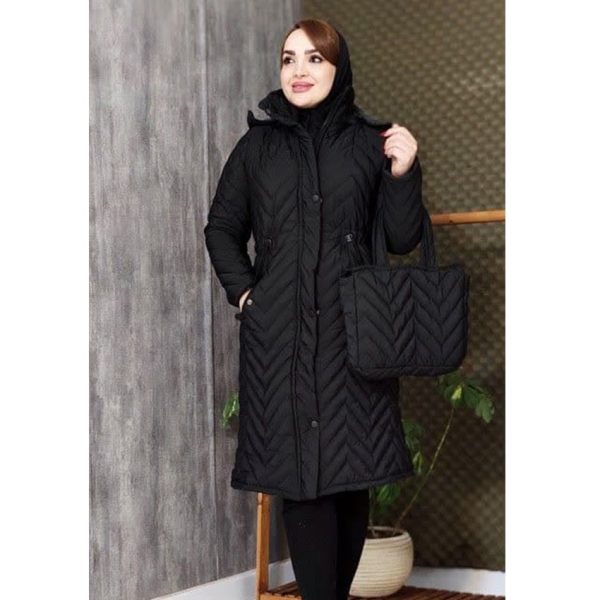 کاپشن بلند کیف دار 3690096 - Image 5