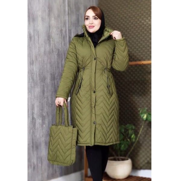 کاپشن بلند کیف دار 3690096 - Image 6