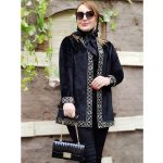 مانتو مخمل نوار دوزی - مانتو پاتریس رشت