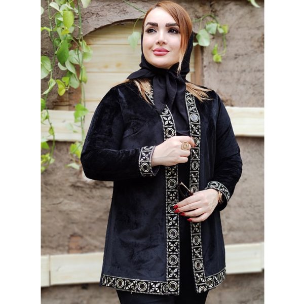 مانتو مخمل نوار دوزی - مانتو پاتریس رشت