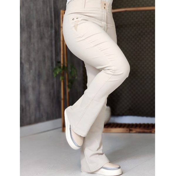 شلوار دمپا کرم روشن - مانتو پاتریس رشت