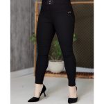 شلوار بغل چاک لوله مشکی - مانتو پاتریس رشت