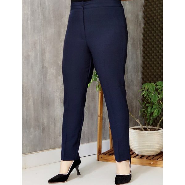 شلوار مازراتی بغل چاک سرمه ای - مانتو پاتریس رشت