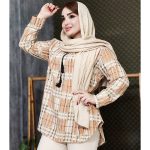 تونیک جلوبسته مخمل کریشه - مانتو پاتریس رشت