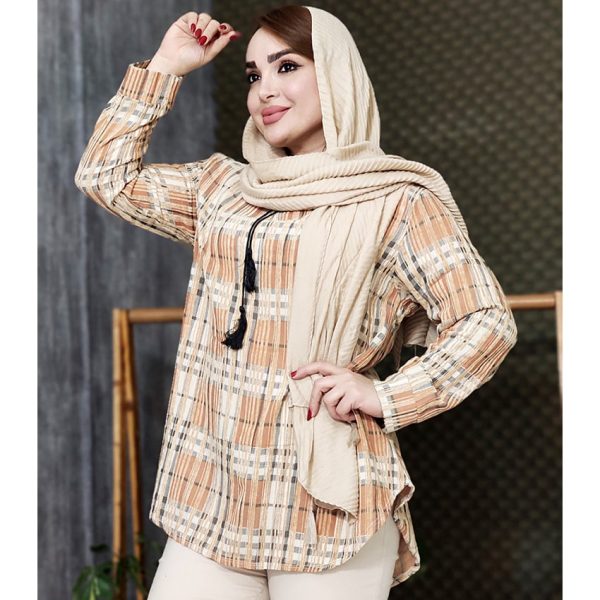 تونیک جلوبسته مخمل کریشه - مانتو پاتریس رشت