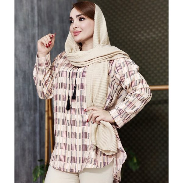 تونیک جلوبسته مخمل کریشه - مانتو پاتریس رشت