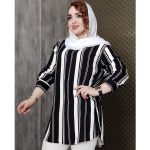 شومیز راه راه نخی منگوله دار - مانتو پاتریس رشت