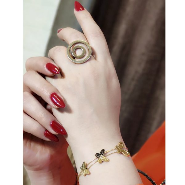 دستبند طلایی پروانه - مانتو پاتریس رشت