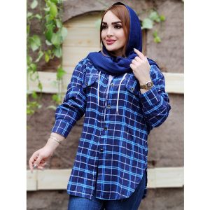 مانتو کلاهدار چهارخونه - مانتو پاتریس رشت