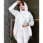 مانتو بابوس جیبدار نگینی برگ - مانتو پاتریس رشت