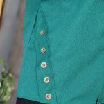 مانتو کتان لمه بغل دکمه - مانتو پاتریس رشت