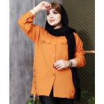 مانتو کتان لمه بغل دکمه - مانتو پاتریس رشت