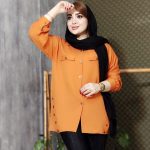 مانتو کتان لمه بغل دکمه - مانتو پاتریس رشت