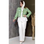 ست کت شلوار ژاکارد - مانتو پاتریس رشت