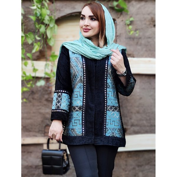 مانتو مخمل نوار دوزی - مانتو پاتریس رشت