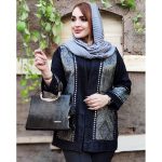 مانتو مخمل نوار دوزی - مانتو پاتریس رشت