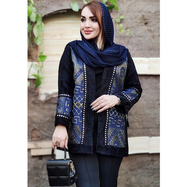 مانتو مخمل نوار دوزی - مانتو پاتریس رشت