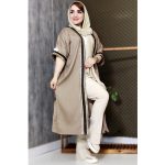 مانتو عبایی آستین بندی - مانتو پاتریس رشت