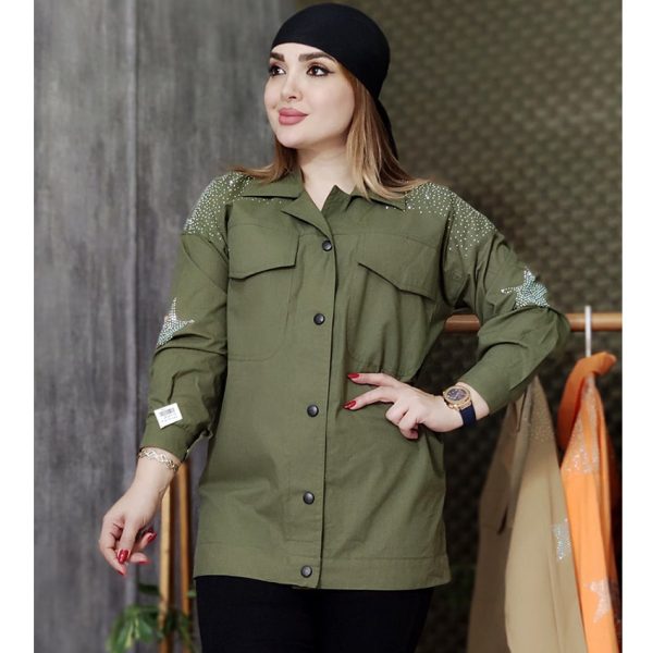 مانتو لینن نگین ستاره - مانتو پاتریس رشت