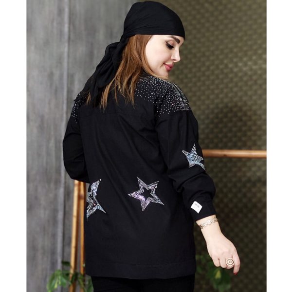 مانتو لینن نگین ستاره - مانتو پاتریس رشت