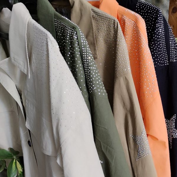 مانتو لینن نگین ستاره - مانتو پاتریس رشت