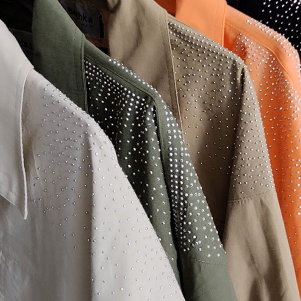 مانتو لینن نگین ستاره - مانتو پاتریس رشت