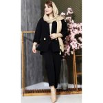 ست کت شلوار مازراتی 2 دکمه پشت بلند - مانتو پاتریس رشت