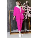 ست کت شلوار مازراتی 2 دکمه پشت بلند - مانتو پاتریس رشت