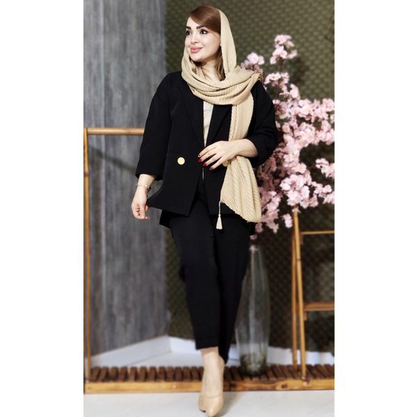 ست کت شلوار مازراتی 2 دکمه پشت بلند - مانتو پاتریس رشت