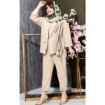 ست کت شلوار مازراتی 2 دکمه پشت بلند - مانتو پاتریس رشت