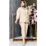 ست کت شلوار مازراتی 2 دکمه پشت بلند - مانتو پاتریس رشت