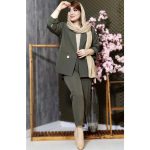 ست کت شلوار مازراتی 2 دکمه پشت بلند - مانتو پاتریس رشت