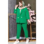 ست کت شلوار مازراتی 2 دکمه پشت بلند - مانتو پاتریس رشت