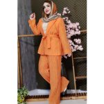 ست کت شلوار بامبو پلیسه - مانتو پاتریس رشت