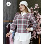 شومیز چهارخونه- مانتو پاتریس رشت