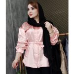 شومیز ساتن کمربندی - مانتو پاتریس رشت