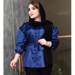 شومیز ساتن کمربندی - مانتو پاتریس رشت