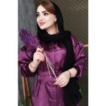 شومیز ساتن کمربندی - مانتو پاتریس رشت