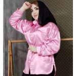 شومیز ساتن کمربندی - مانتو پاتریس رشت