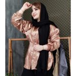 شومیز ساتن کمربندی - مانتو پاتریس رشت