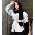 شومیز ساتن کمربندی - مانتو پاتریس رشت