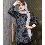 مانتو طرح دار مثلثی - مانتو پاتریس رشت