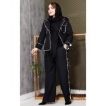 کت شلوار مغزی دوزی مشکی 2590092 - Image 2